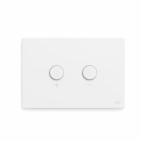 Placa pulsador Blink Blanco mate texturizado OLI Placa Pulsador Blink Blanco Mate Texturizado Oli