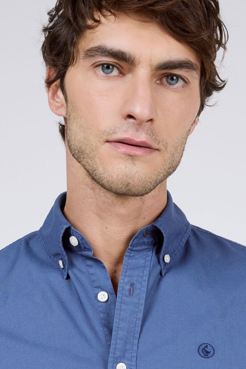 Camisa Garment Dyed Marino
