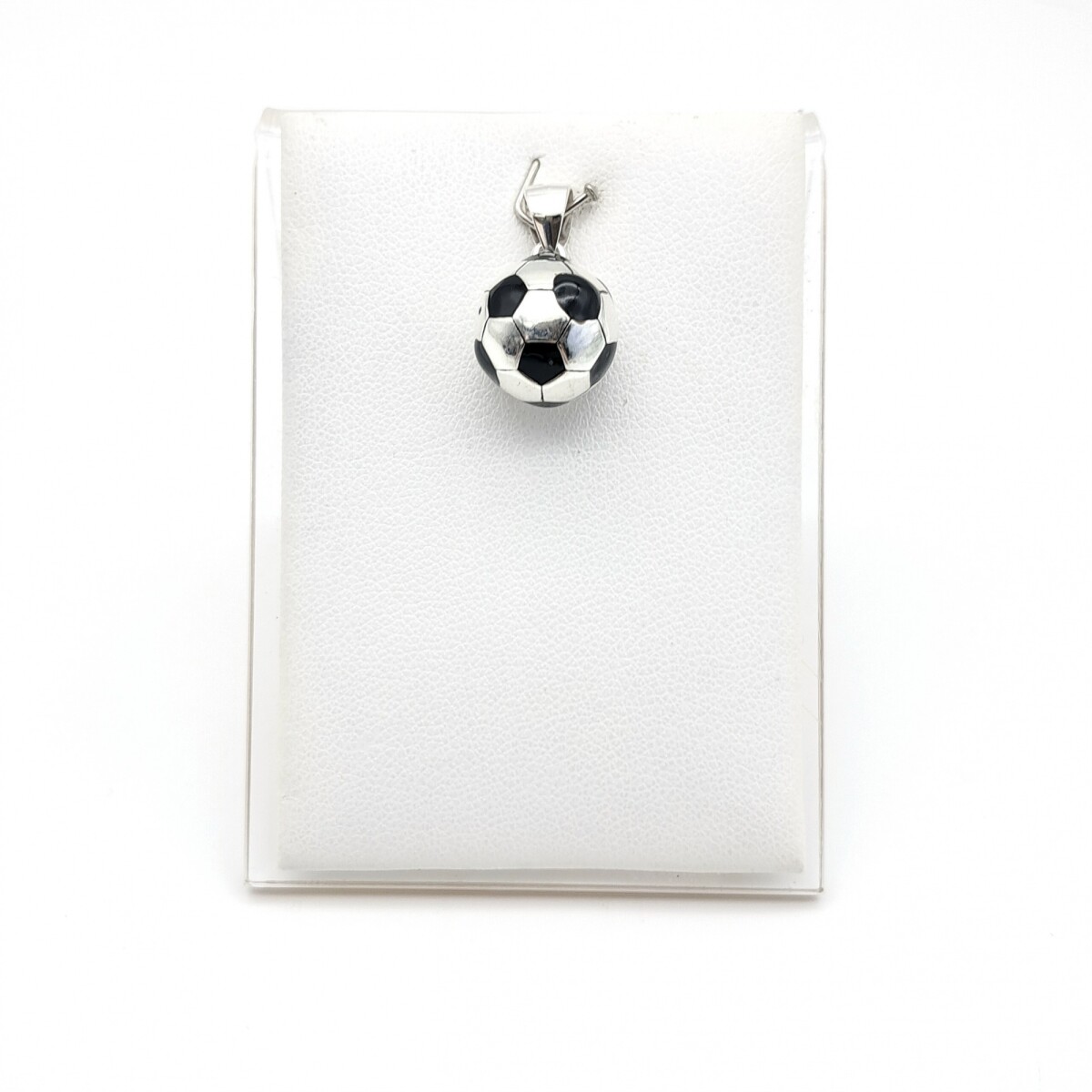 Dije de plata 925 con esmalte, PELOTA de FUTBOL. 