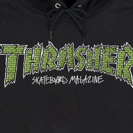Canguro Thrasher Brick Logo - Negro/Verde Canguro Thrasher Brick Logo - Negro/Verde