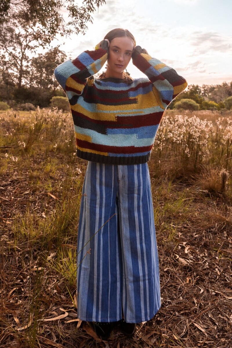 Jean Stripe Azul
