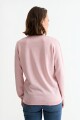 Sweater hilo metálico ROSA