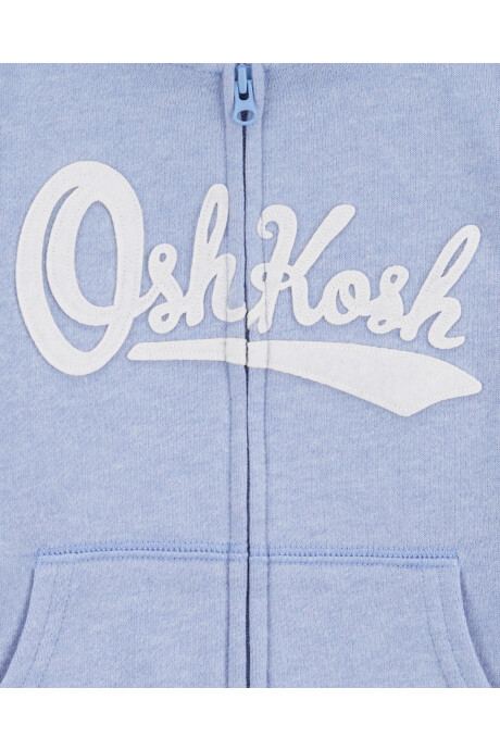 Campera de algodón, con capucha y logo. Talles 2-5T Sin color