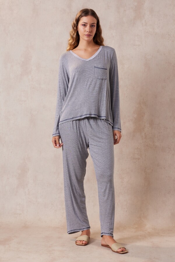 Pijama Con Pantalón GRIS/MULTI