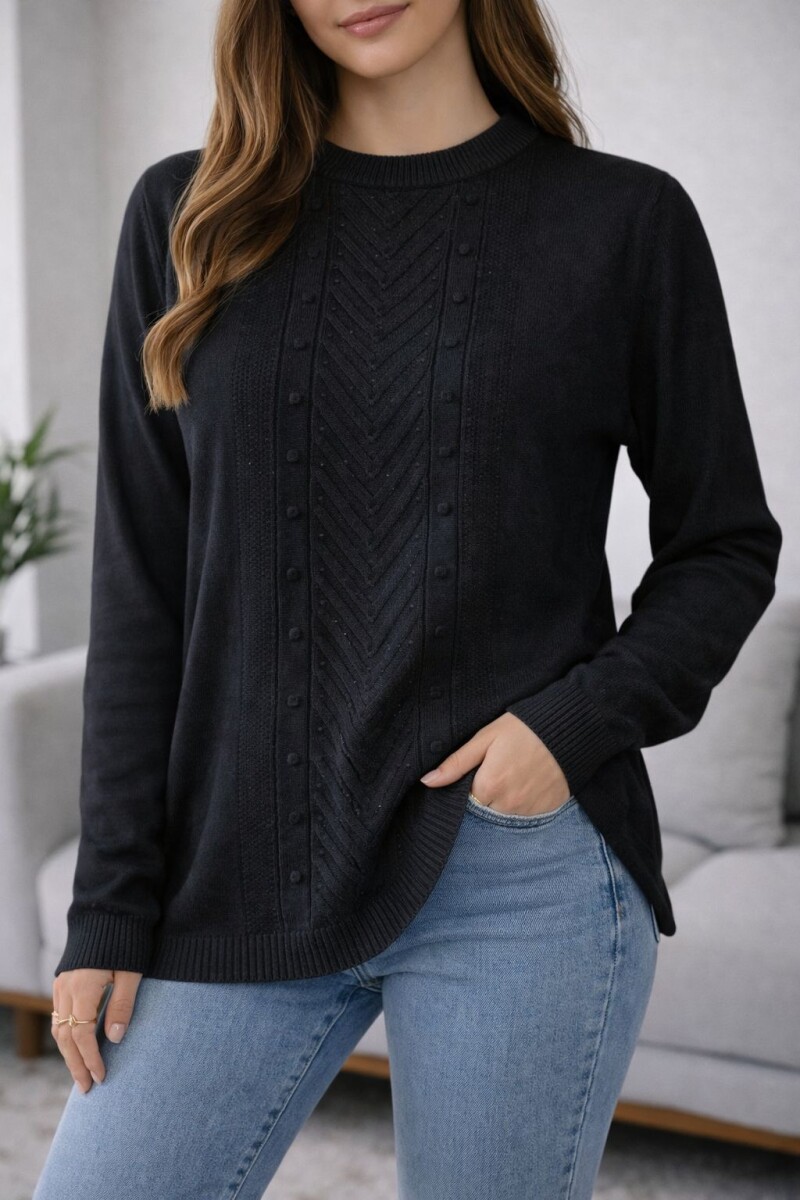Sweater Luna - Negro 