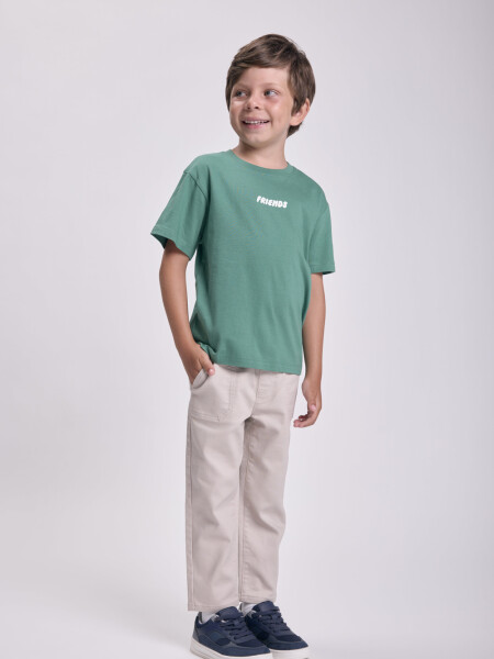Remera estampa Fungi Verde