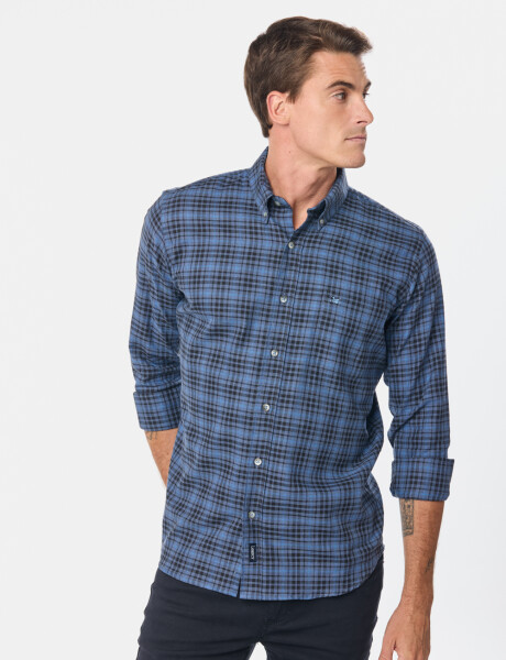 CAMISA DE VIYELA Azul