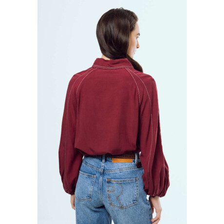 Camisa Nina Bordeaux