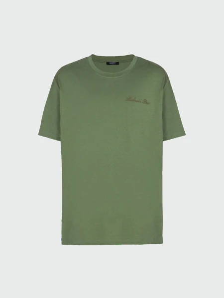 Balmain - Remera de corte holgado con discreto bordado Balmain signature Verde