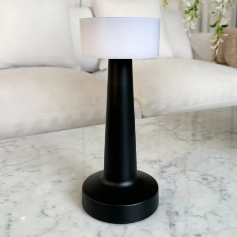 Lámpara de mesa LED inalámbrica 2W negro USB-C IX5016