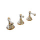 Griferia Bimando De Bidet Cromado-Oro