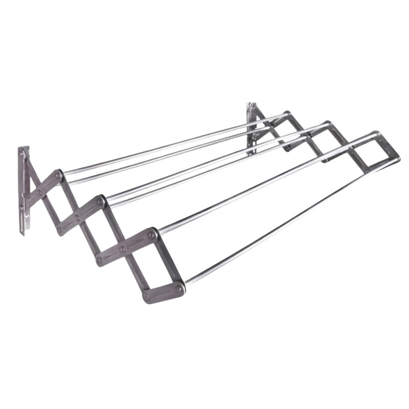 Tendedero plegable pared en aluminio 80 cm GRIS