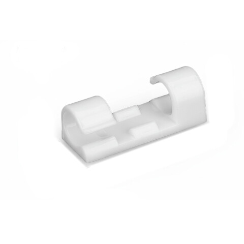 Organizador Cable Guia Facil Clip X20 Unidades Ordenar Color Blanco