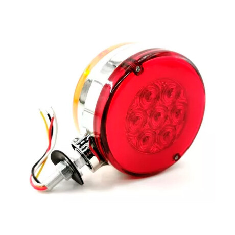 FAROL - DOBLE FAZ 36 LED REDONDO 12-24V AMBAR ROJO - FAROL - DOBLE FAZ 36 LED REDONDO 12-24V AMBAR ROJO -