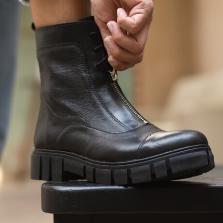 BOTA CUERO ELSA NEGRO