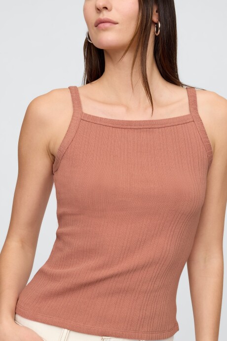 Musculosa Cuello Cuadrado Mujer Faded Cedar