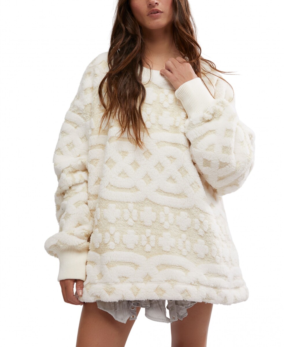 CABLE KNIT SWEATSHIRT 