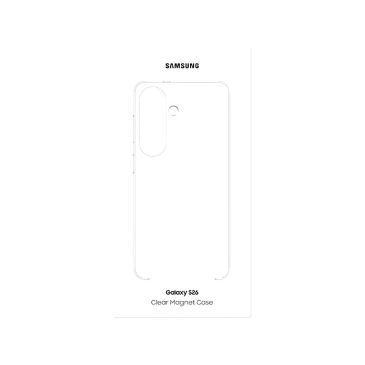 Funda Samsung Clear Magnet Case Transparente para Galaxy S26+ Funda Samsung Clear Magnet Case Transparente para Galaxy S26+