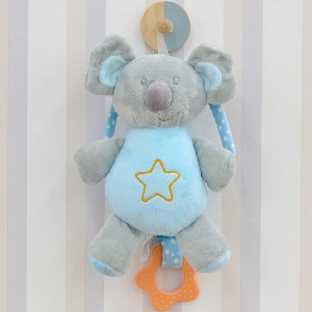 Cunero colgante peluche musical BUBA koala celeste