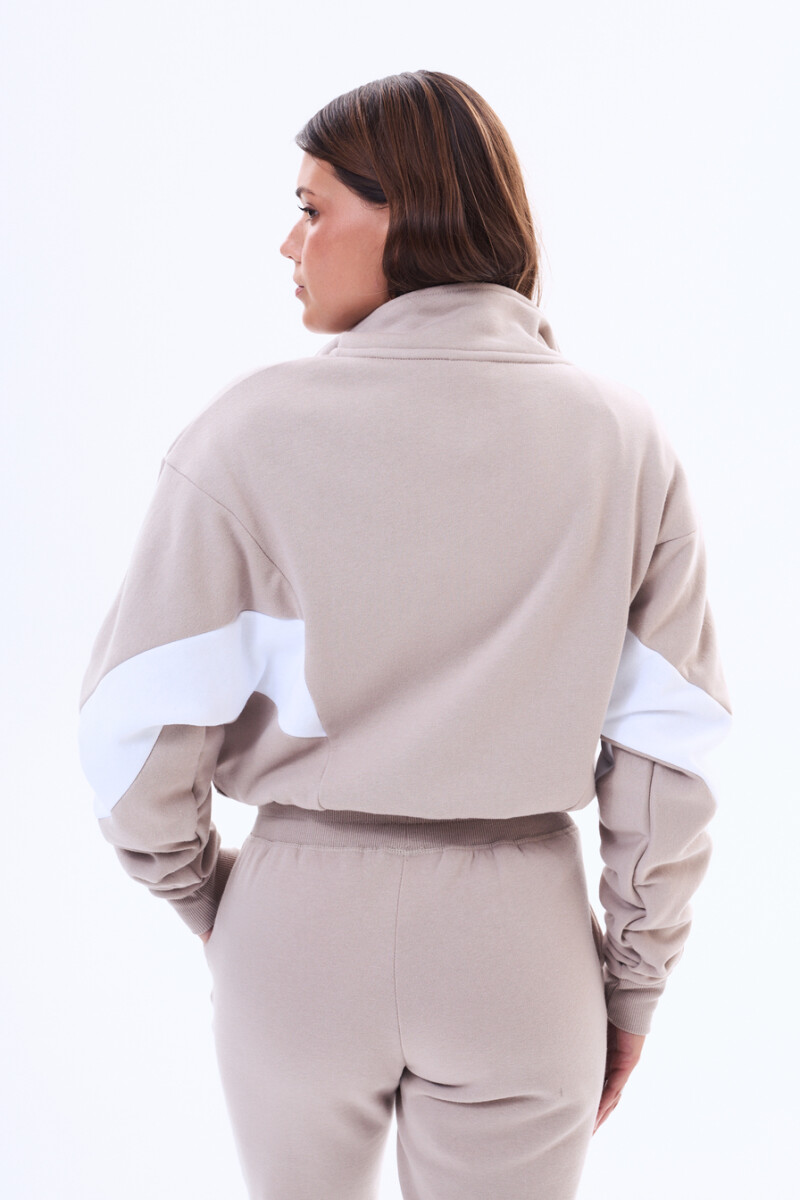 Campera de felpa Najera Beige