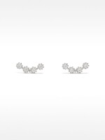 Pendientes De Plata 925 Con Circonitas plateado