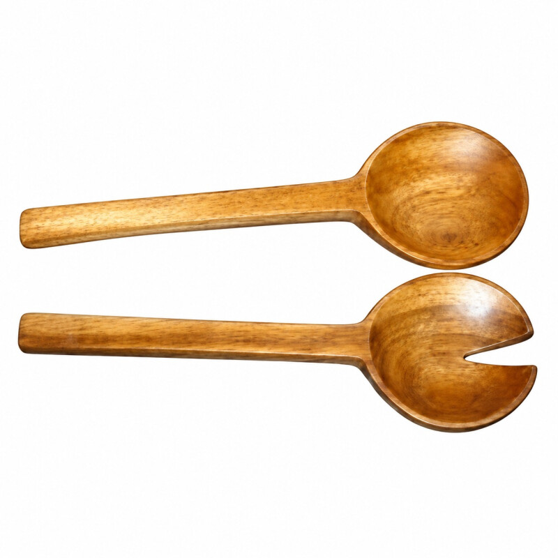 Set de 2 Cubiertos para Servir Ensalada de Madera Set de 2 Cubiertos para Servir Ensalada de Madera