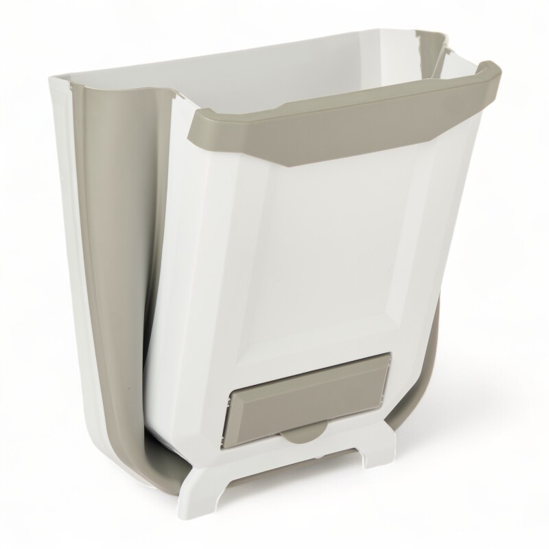 Cesto Basura Colgante Residuos Cocina Plegable Papelera Blanco
