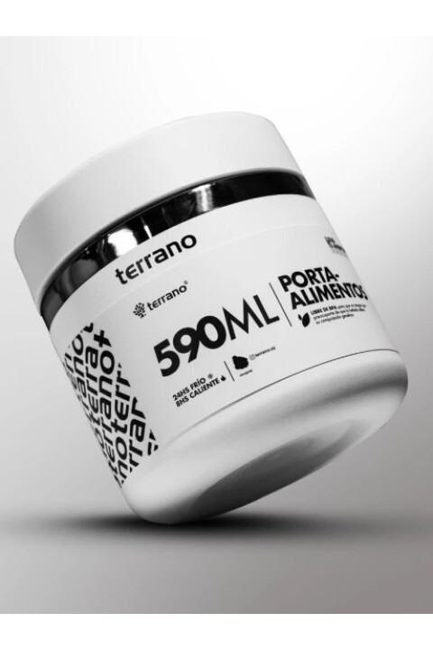 CONTENEDOR DE ALIMENTOS TERRANO 590ML BLANCO