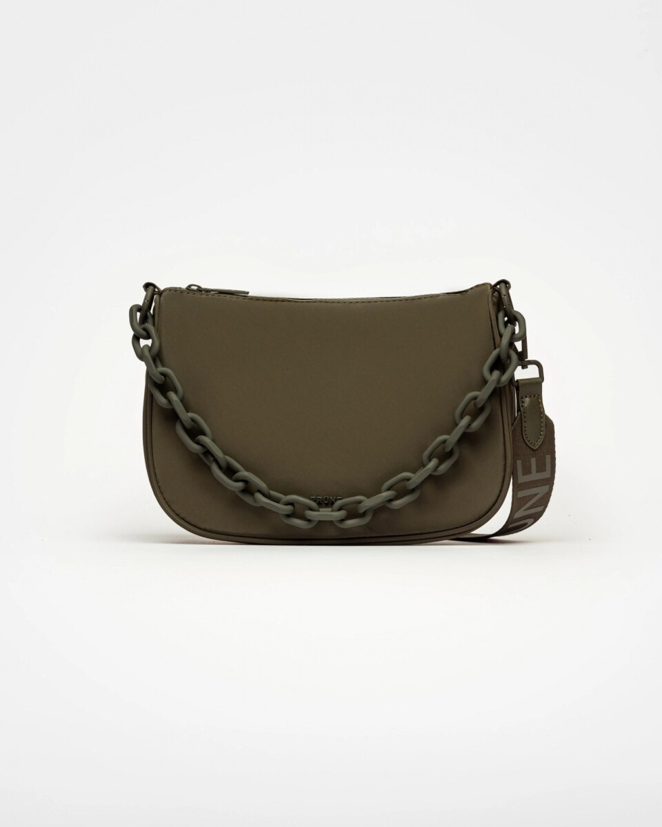 Cartera al hombro Match en nylon - Verde 