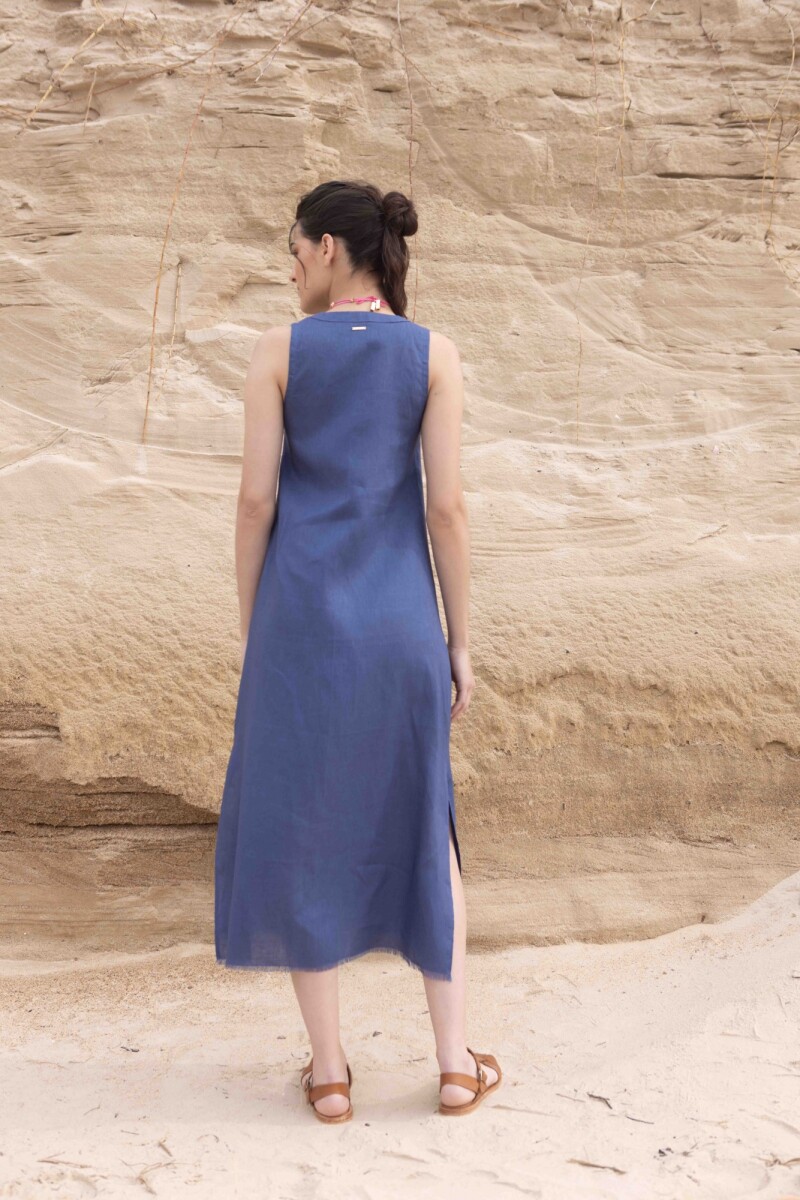 VESTIDO VESTA Azul Piedra