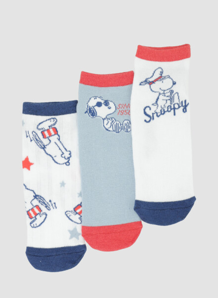 Medias individuales  dama cortas snoopy Diseño 1