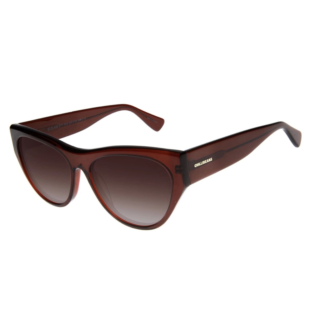 Lentes de sol Cat Eye polarizadas Chilli Beans Bordó 