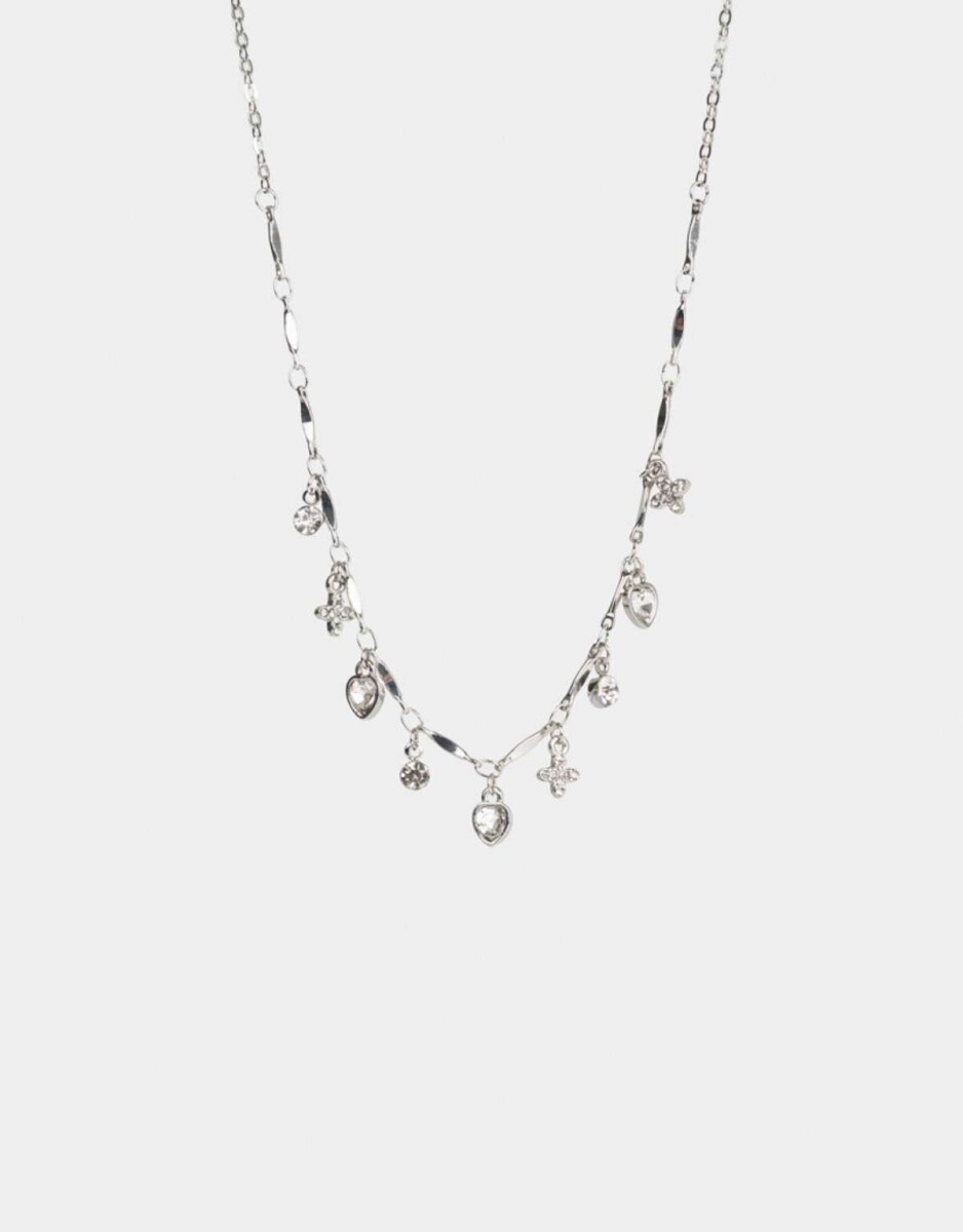 Collares Cortos De metal - Plateado 