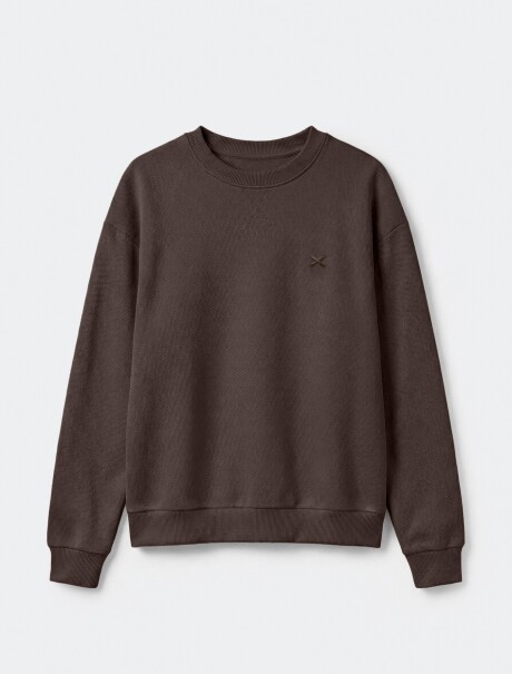 BUZO DEPORTIVO ADULTO UNISSEX - MARRÓN MARRÓN