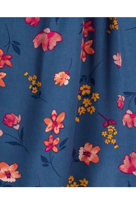 Blusa de viscosa Ecovero, diseño floral Sin color