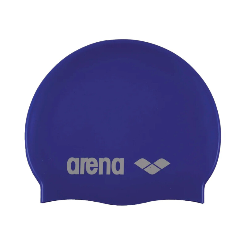 Arena Classic Silicone Gorra Natación Blue Royal-blanco