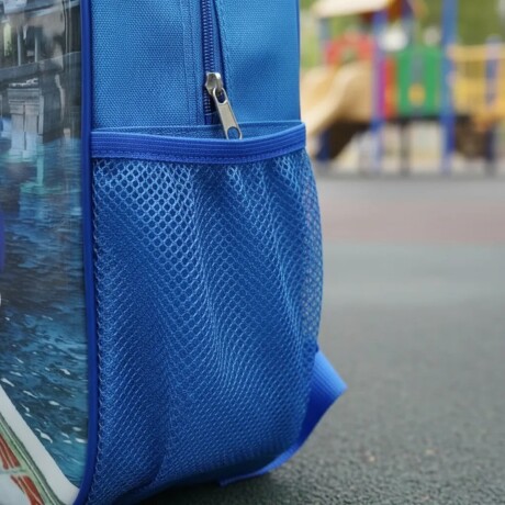 Mochila Infantil Transformers 30X24X20 Cm Sonic Azul