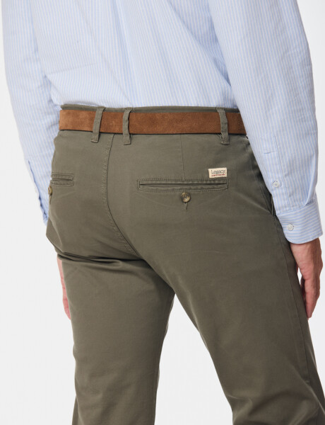 PANTALÓN SKINNY CON SPANDEX Verde