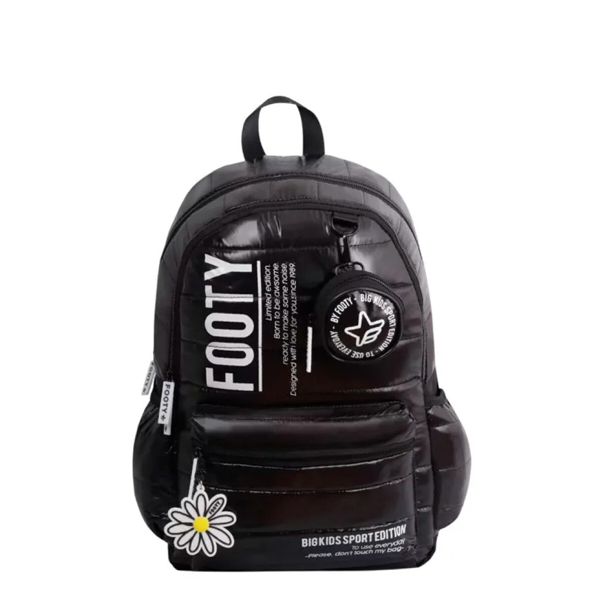 Mochila Footy Big Sport 18" con monedero - Negro 