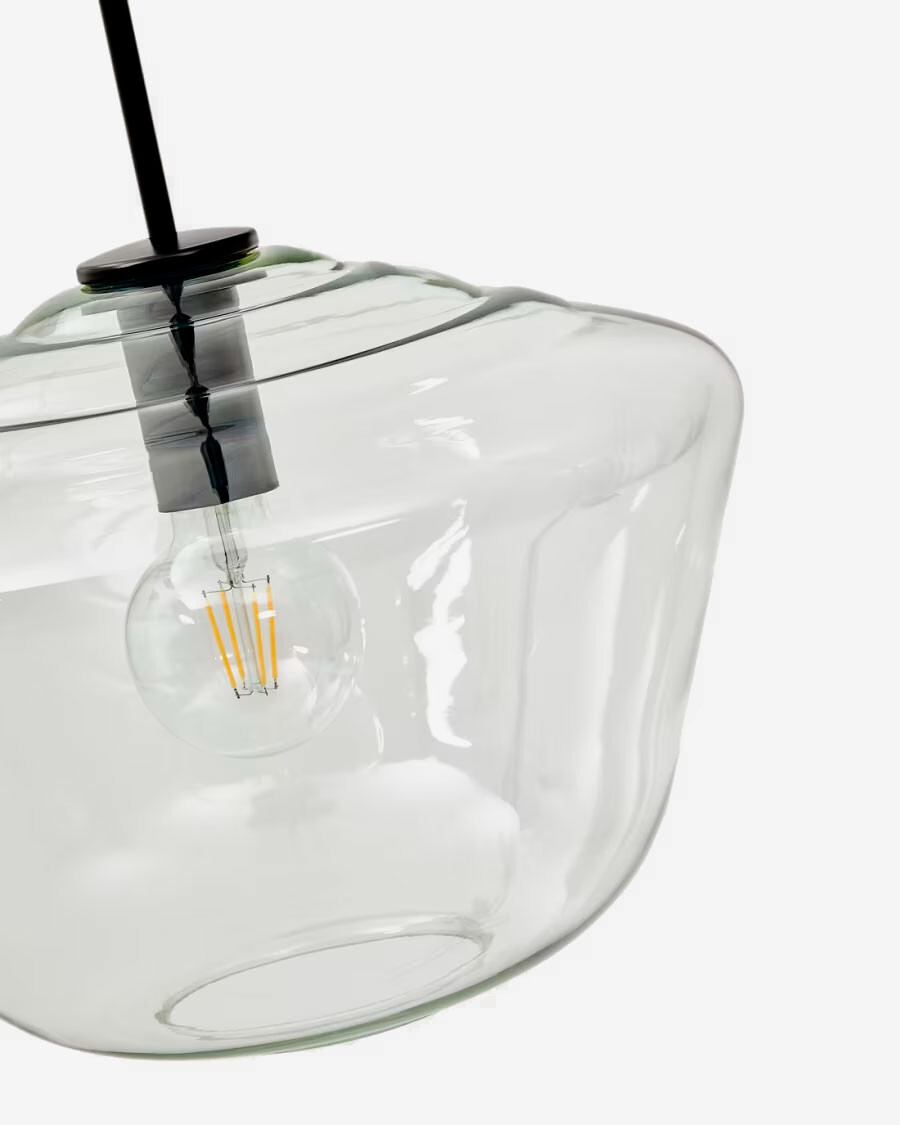 Lámpara de techo Mao de cristal Ø 17 cm Ø 35 cm