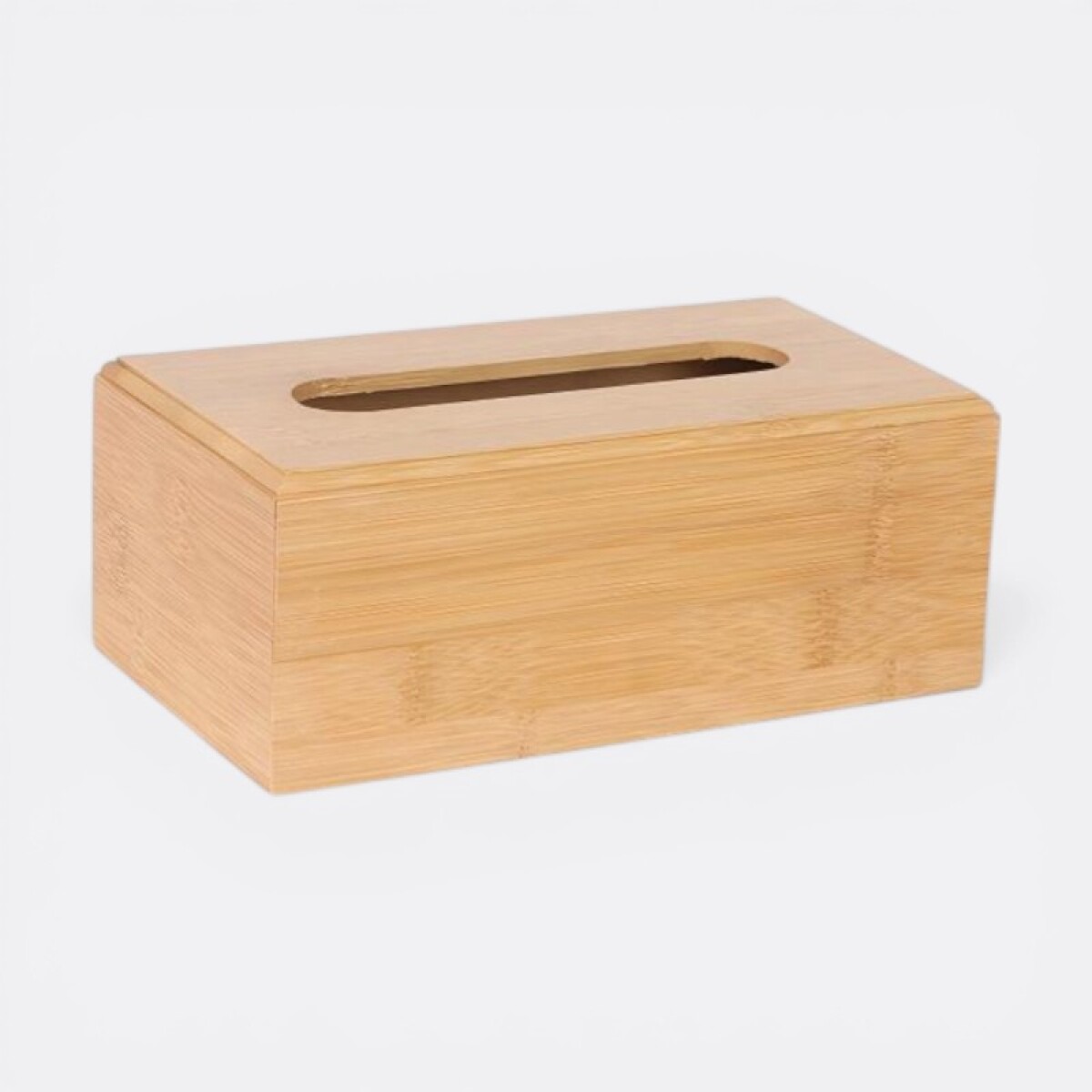 Caja De Bambú Porta Pañuelos O Servilletas Rectangular 