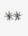 Aros Pasantes Metal Aros Maxi Pasantes Sol - Plateado Rodio