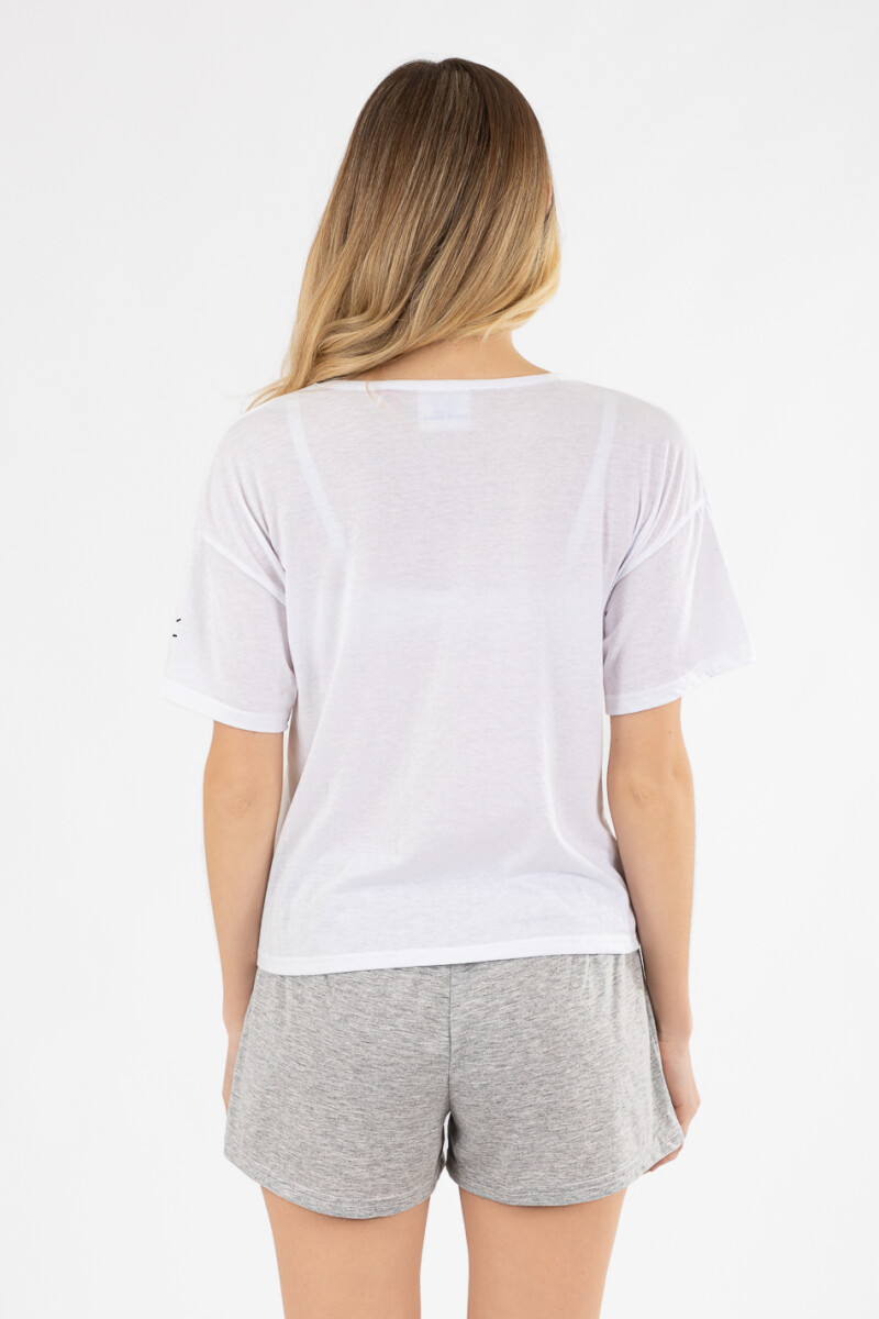 Pijama 1 hello kitty Gris melange