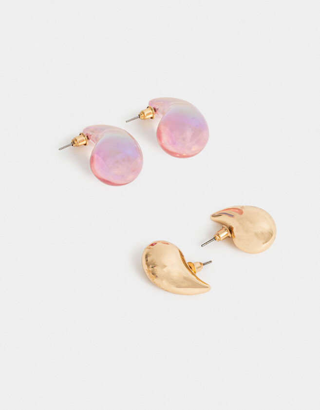 Aros Sets Gota Set De Aros Gota - Dorado
