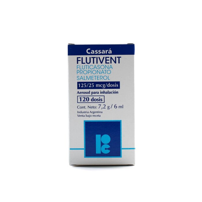 FLUTIVENT CASSARA 125 / 25 MCG. AEROSOL única