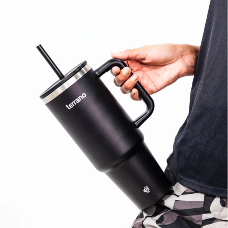 Vaso Spotie Cup Terrano Acero Inoxidable NEGRO