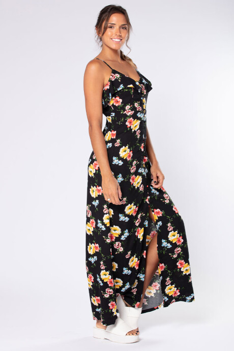 VESTIDO LARGO GURUS Negro