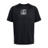 UA TECH PRINT FILL SS-BLK BLK-002
