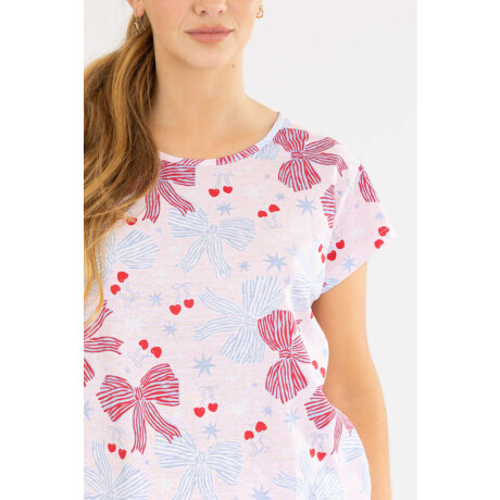 Red Bow Short Cherry blossom