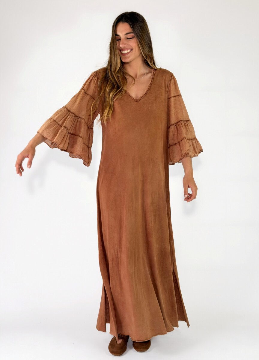 VESTIDO KUTA - TERRACOTA 